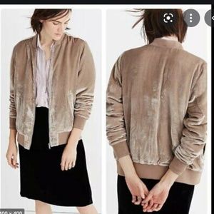 Madewell Velvet Bomber Jacket